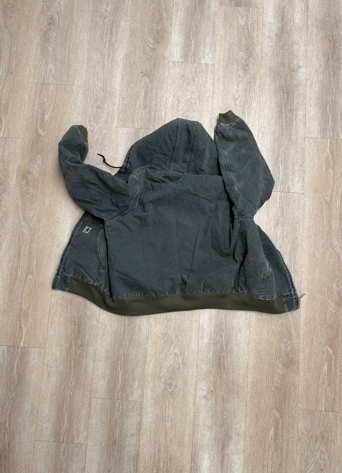 Faded Olive Green Carhartt Active Jacket - Large