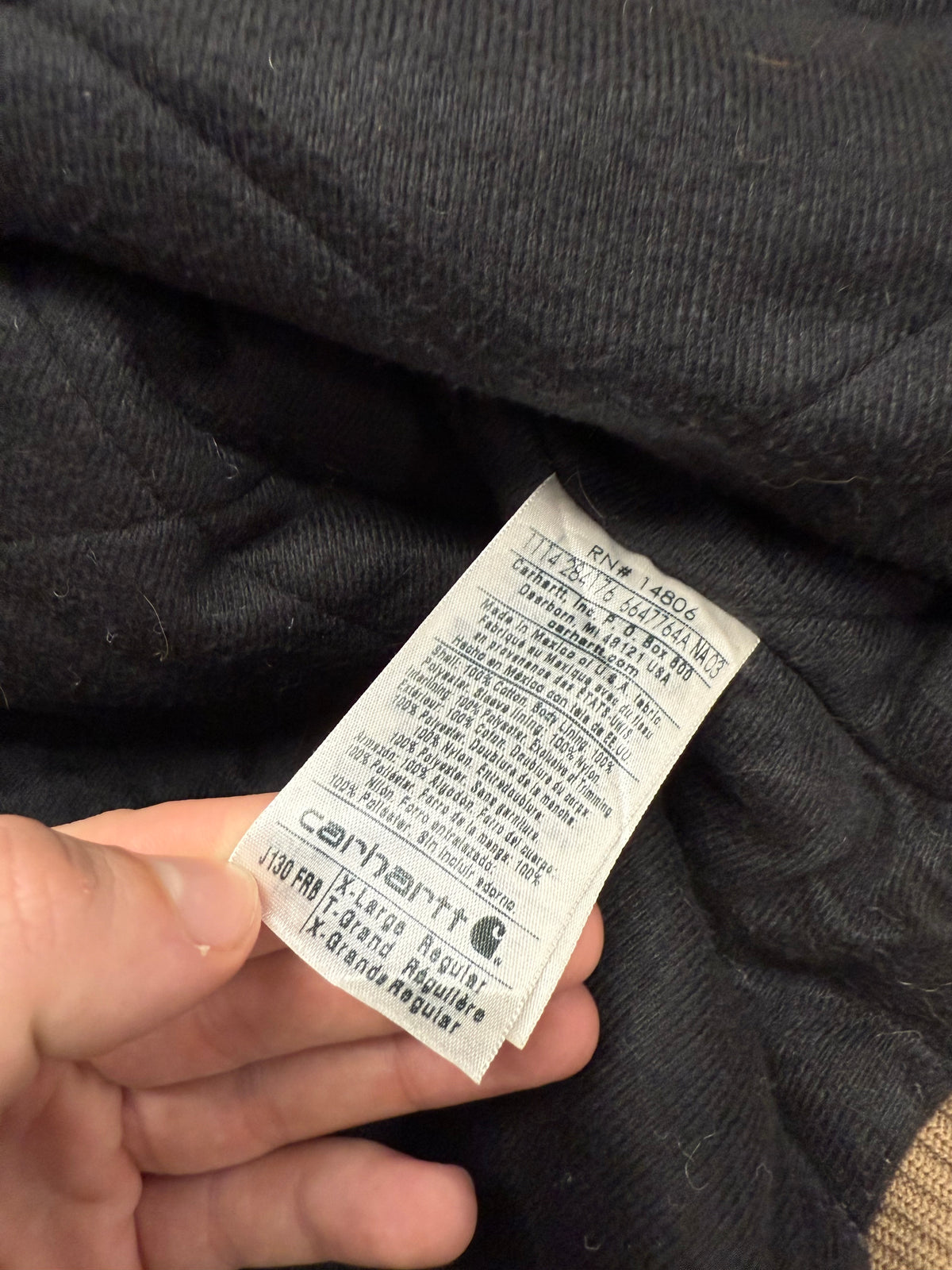 Faded Frontier Brown Carhartt Active Jacket - Boxy XL