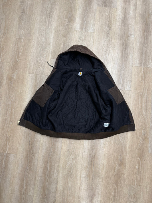 Faded Dark Brown Carhartt Active Jacket - XL Tall