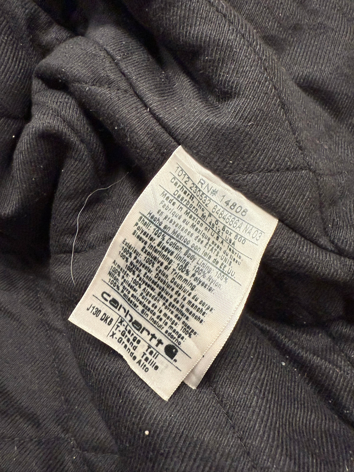 Faded Dark Brown Carhartt Active Jacket - XL Tall