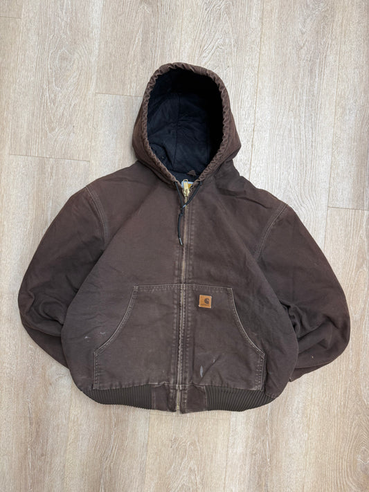 Faded Brown Carhartt Active Jacket - Large