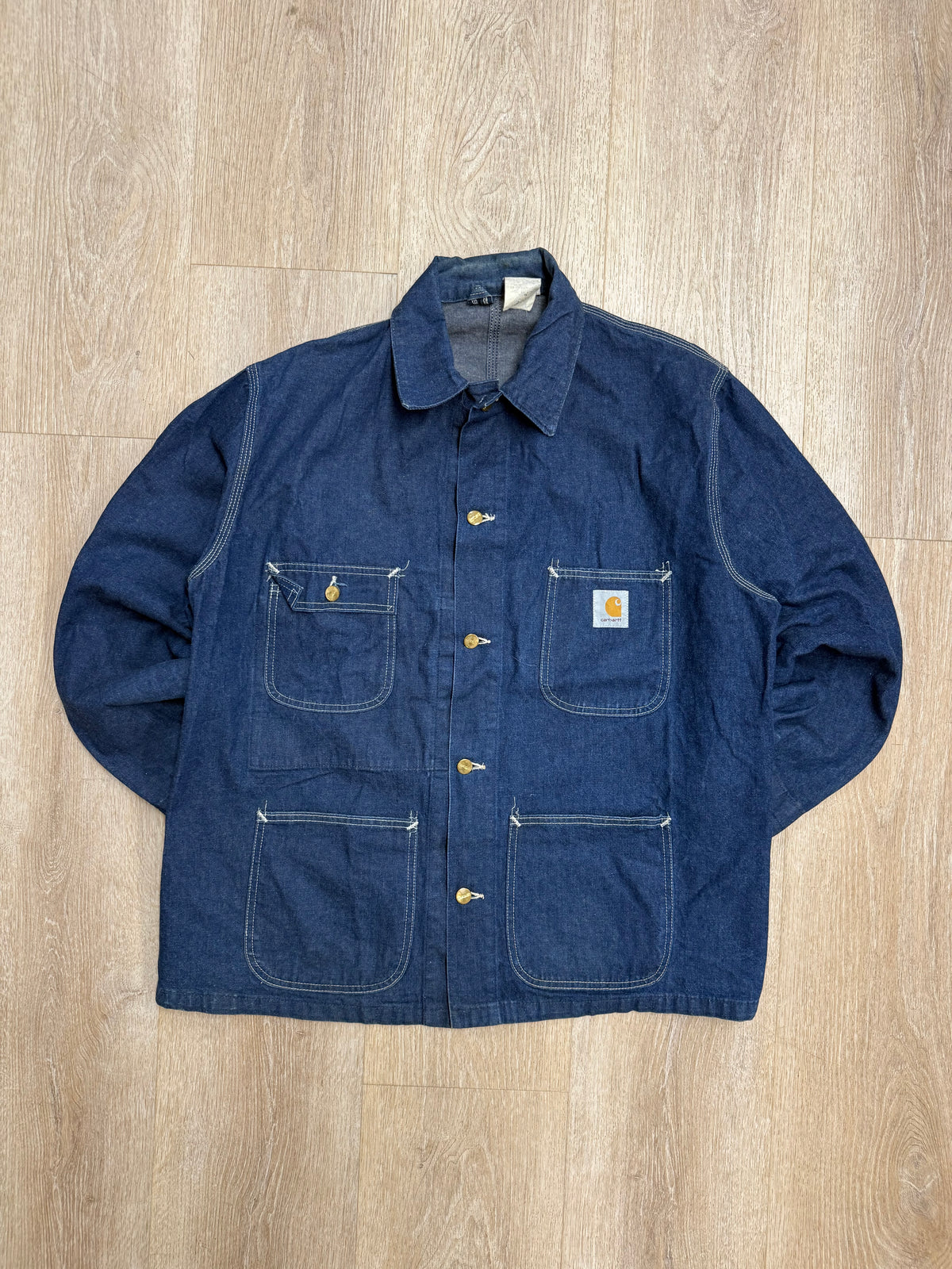 Faded Denim Carhartt Chore Jacket - Large