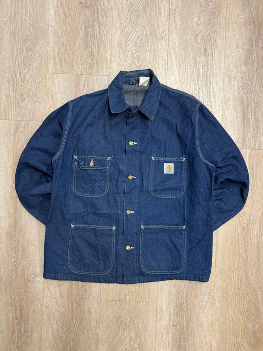 Faded Denim Carhartt Chore Jacket - Large