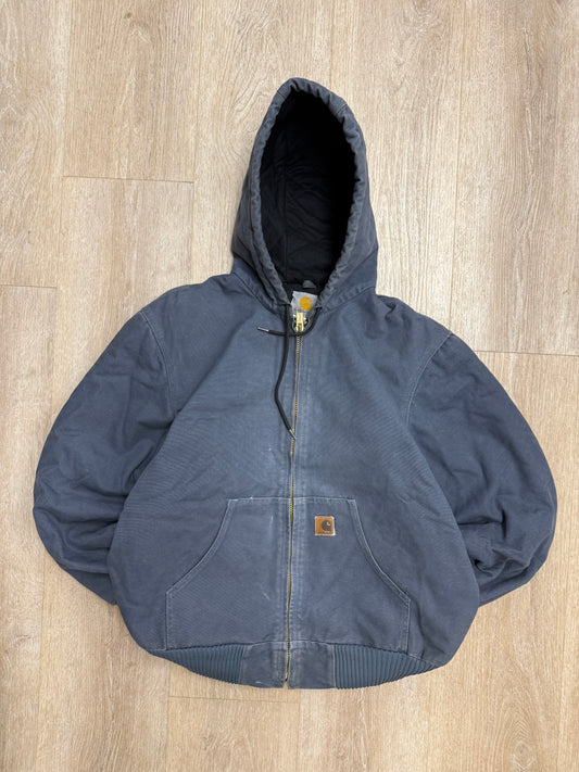 Faded Storm Blue Carhartt Active Jacket - Large