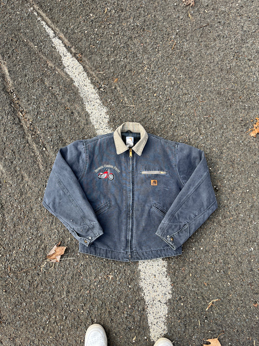 褪色灰色 Carhartt 底特律夹克 - 中号