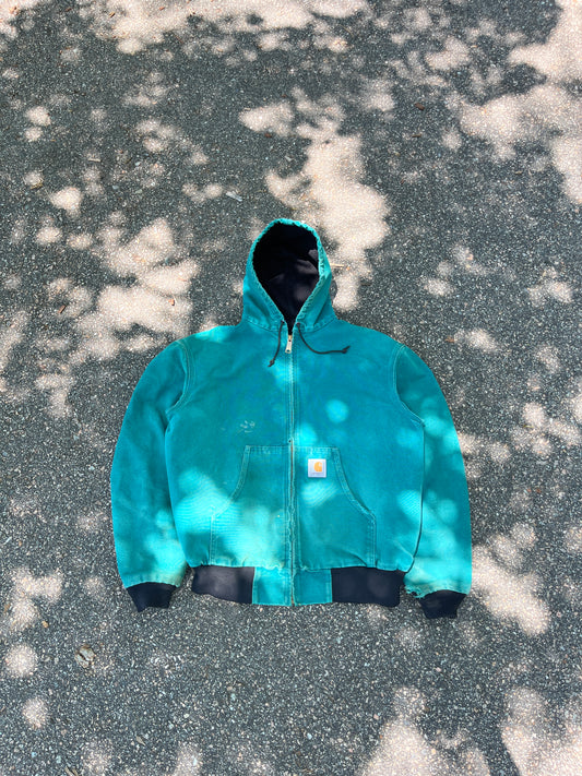 Faded Teal Carhartt Jacket - Large