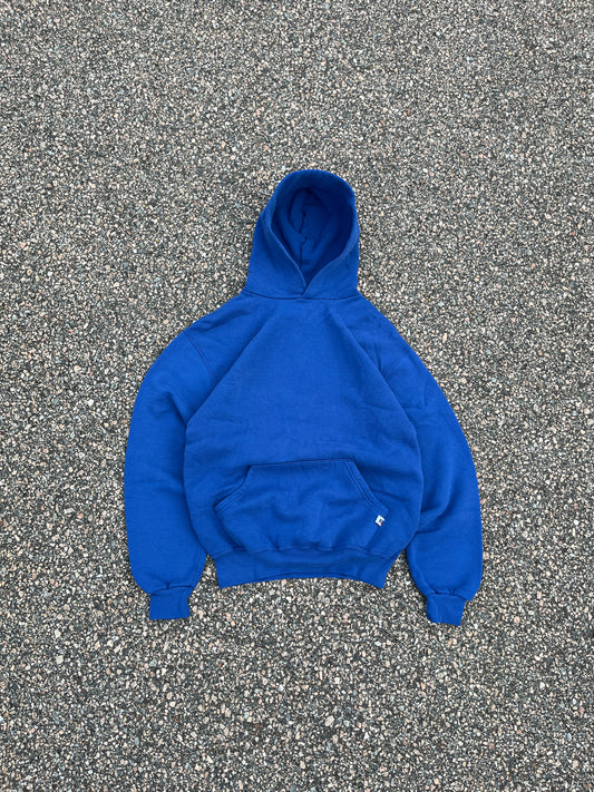 00’s Faded Blue Russell Hoodie - Medium