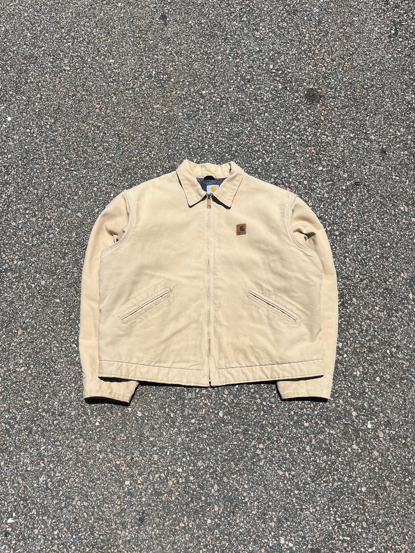 Faded Cream Carhartt Detroit Jacket - Boxy L-XL