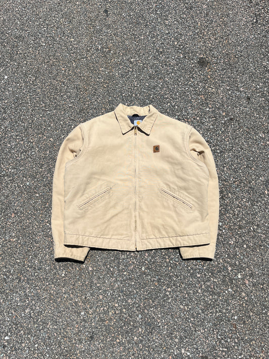 褪色奶油色 Carhartt 底特律夹克 - 宽松 L-XL