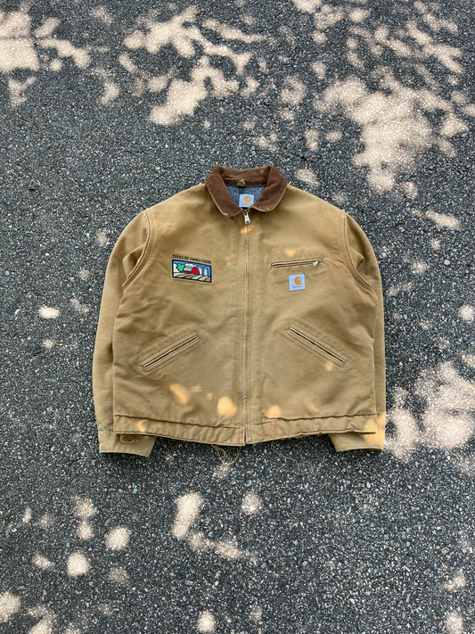 Faded Tan Carhartt Detroit Jacket - Large