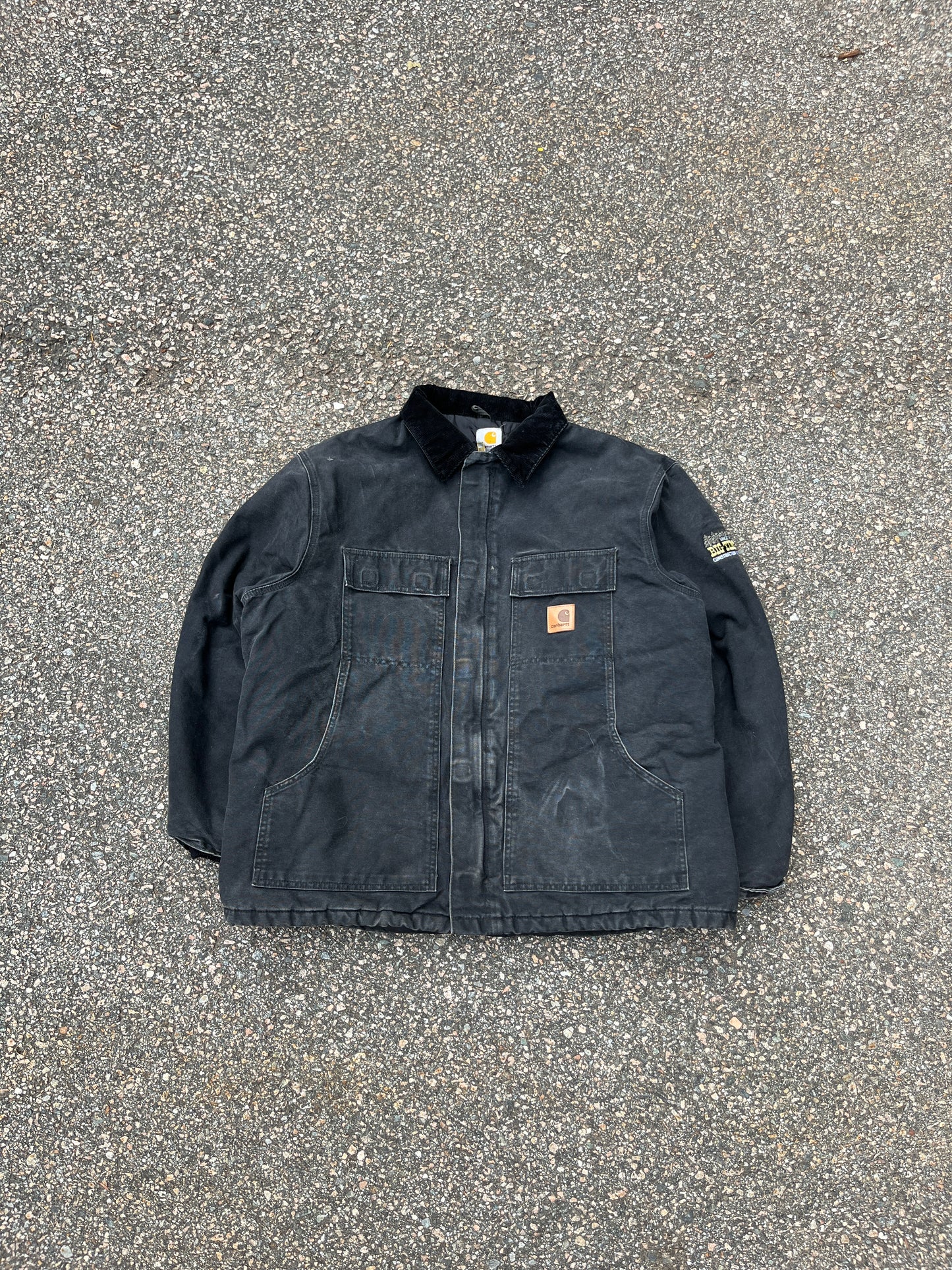 Faded Black Carhartt Arctic Style Jacket - XL