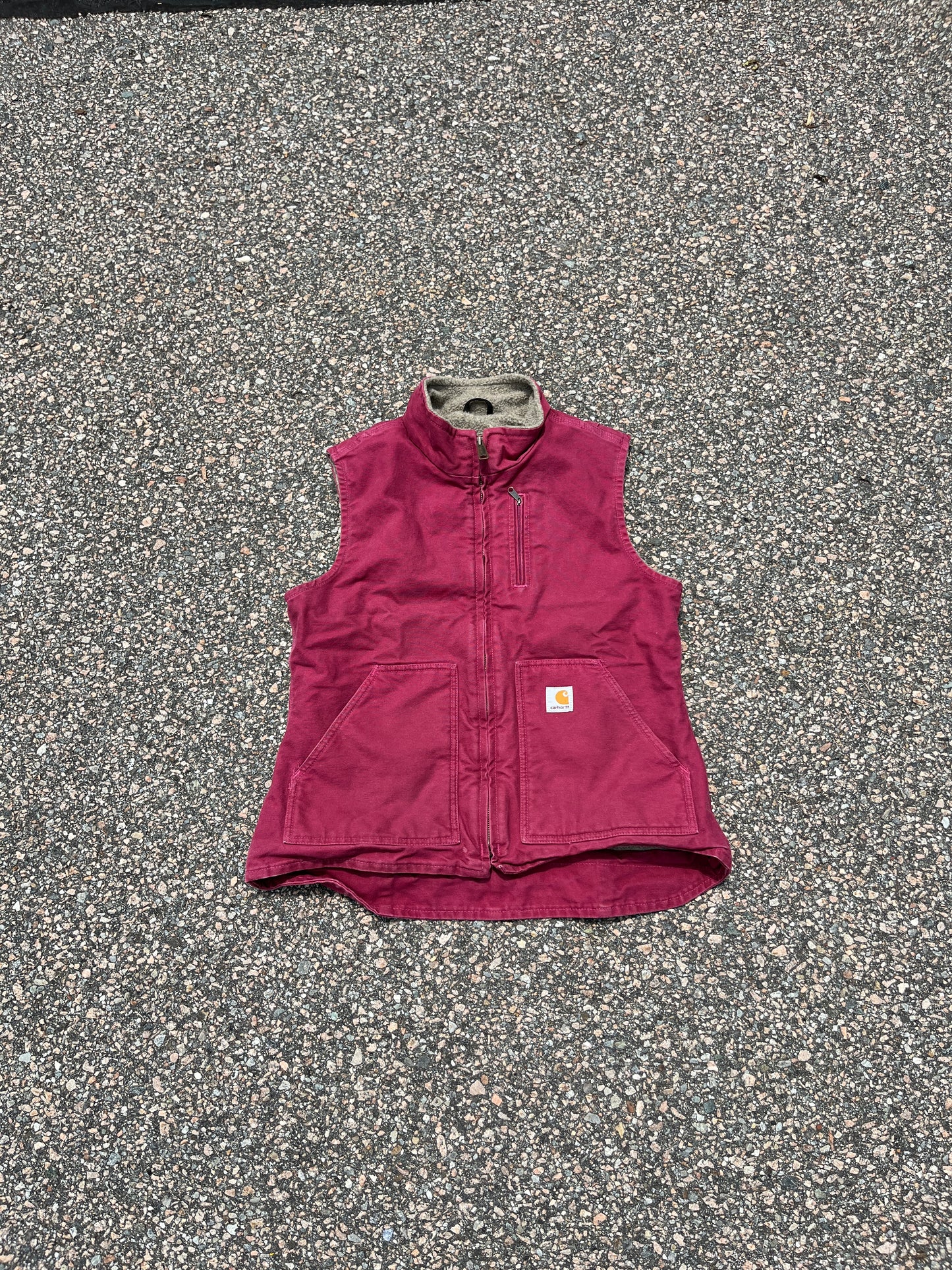Pink Carhartt Sherpa Lined Vest - Fits S-M