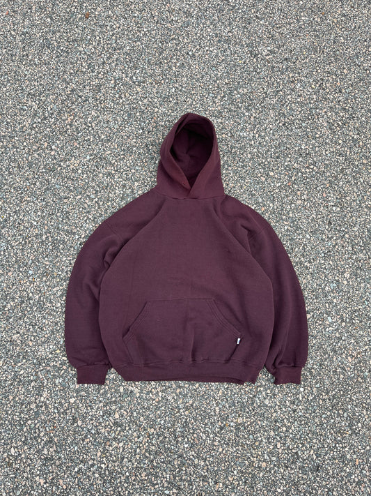 00’s Faded Merlot Russell Hoodie - Large