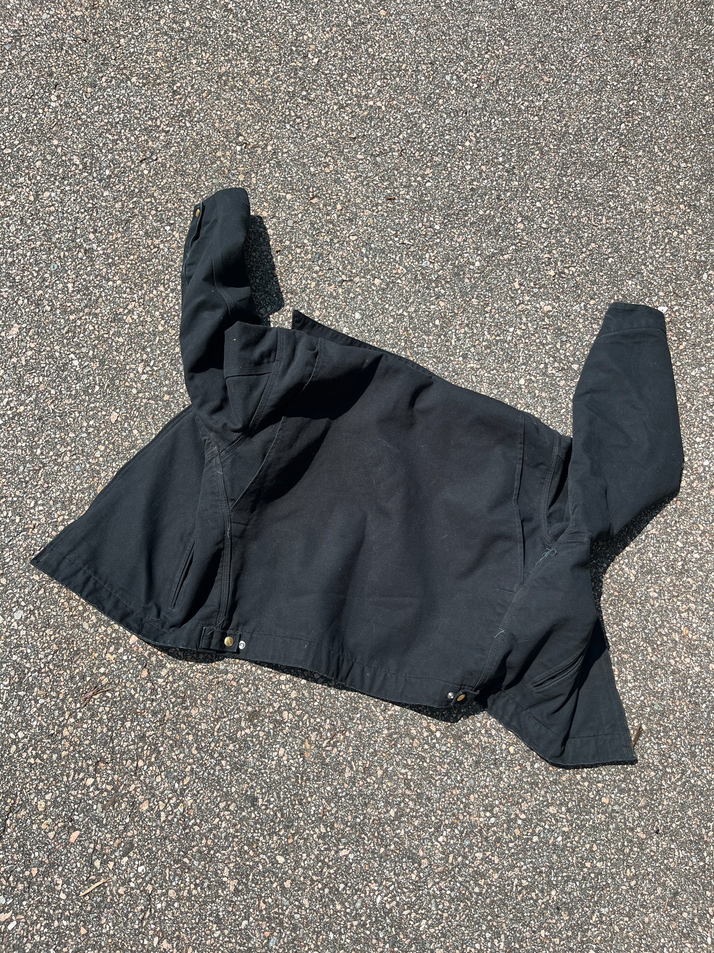 Faded Black Carhartt Detroit Jacket - Medium