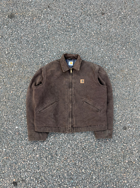 褪色棕色 Carhartt 底特律夹克 - 中号