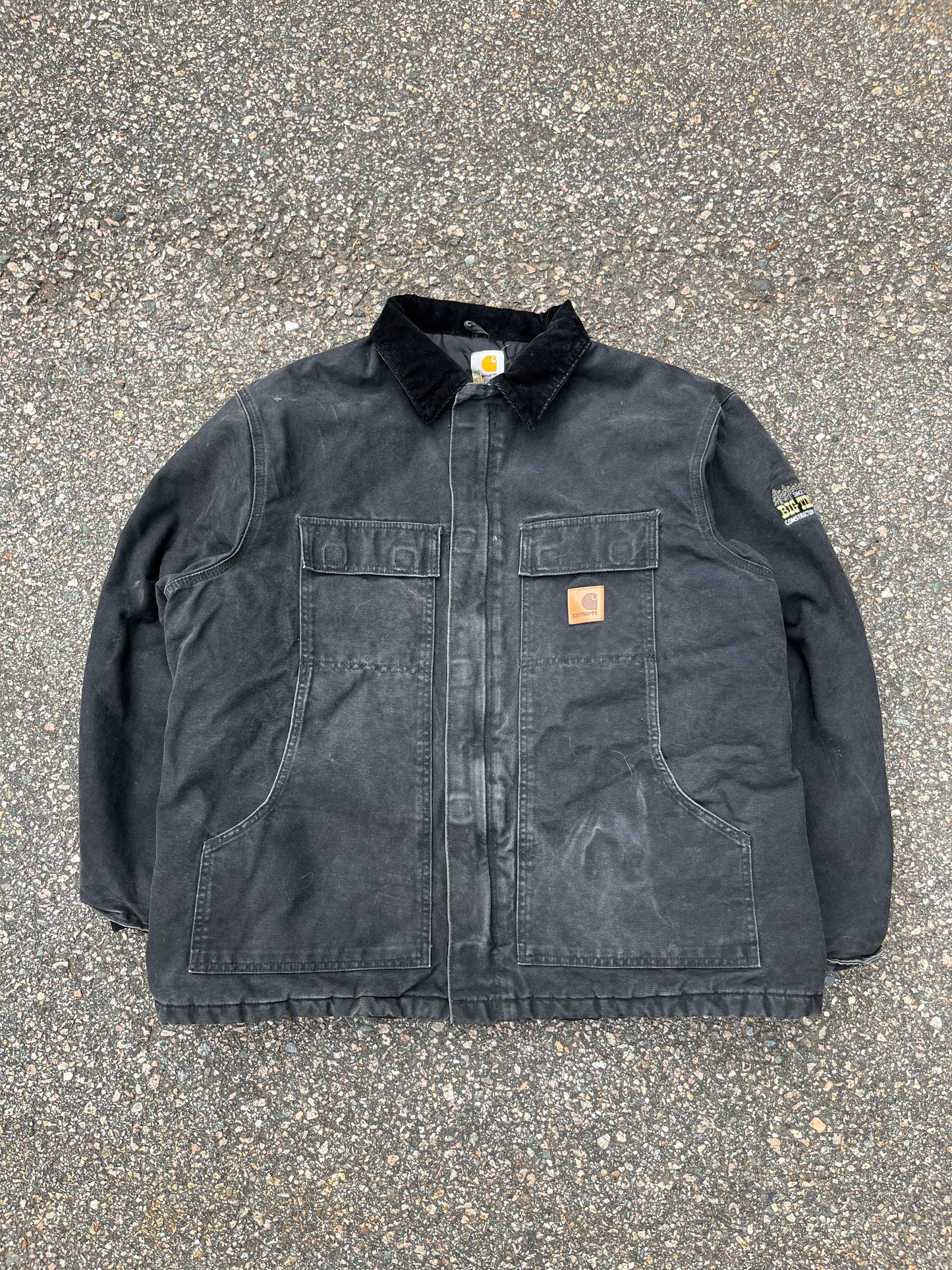 褪色黑色 Carhartt 北极风格夹克 - XL