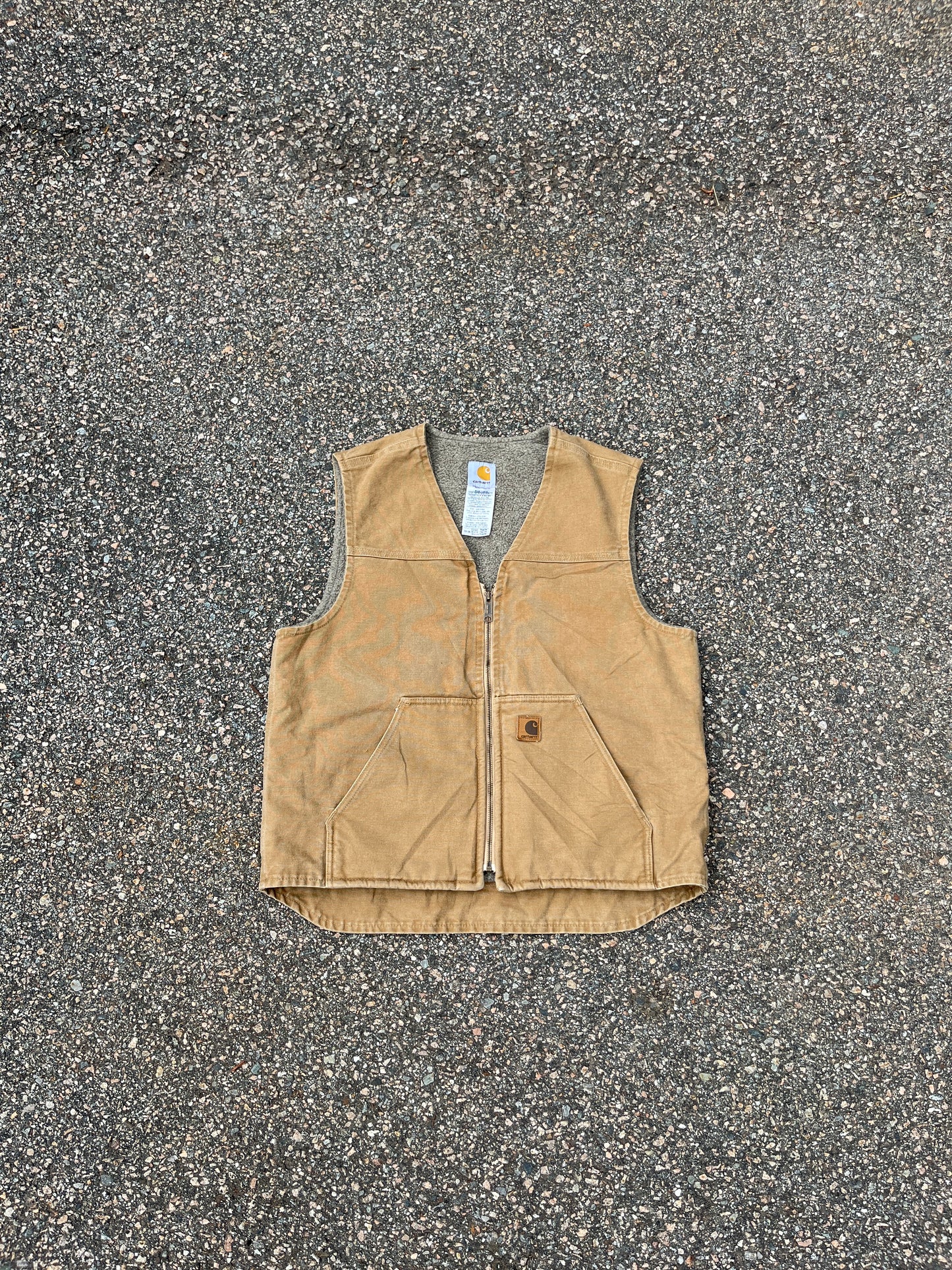 Faded Brown Carhartt Vest - Fits M-L