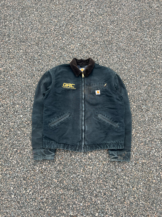 褪色黑色 Carhartt 底特律夹克 - 中号