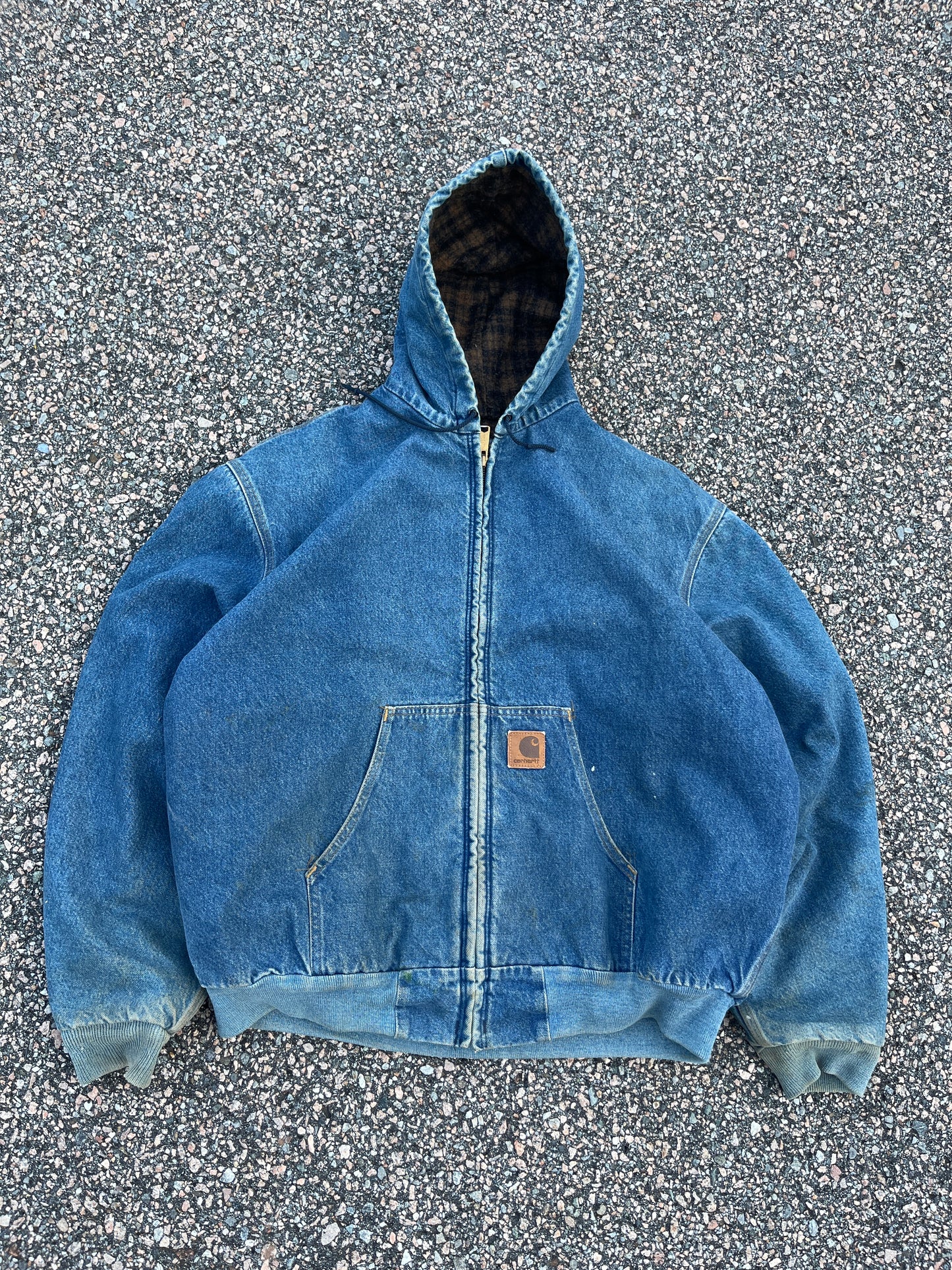 褪色牛仔布 Carhartt 夹克 - Boxy XL