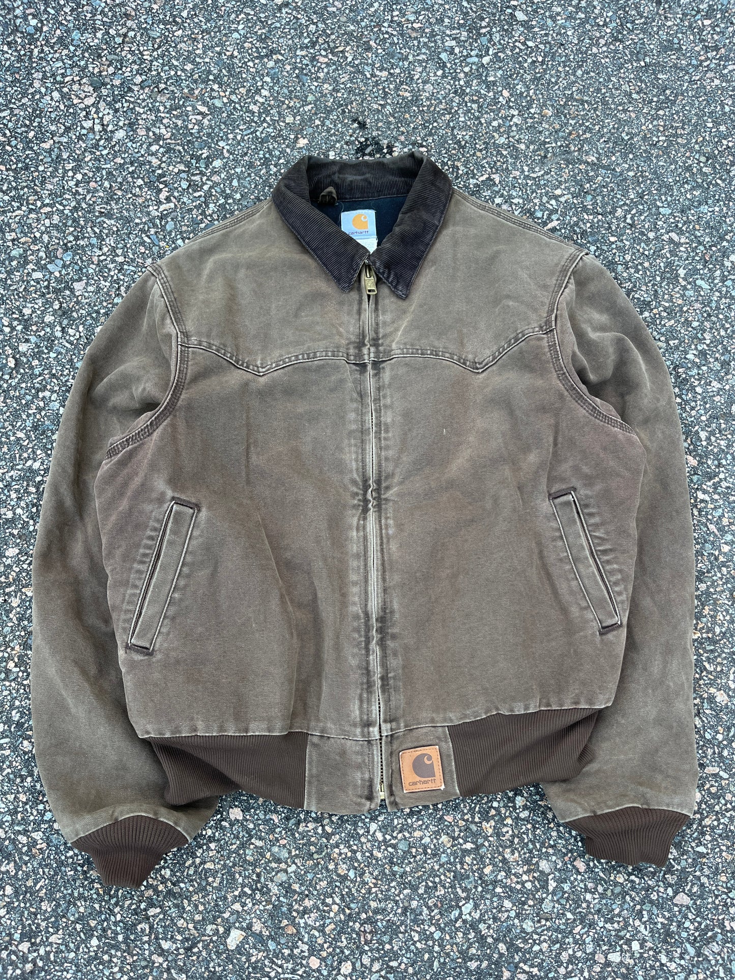 Faded Brown Carhartt Santa Fe Jacket - Large