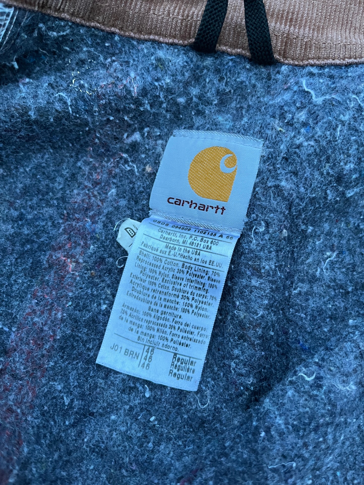 Faded Brown Carhartt Detroit Jacket - Boxy Large