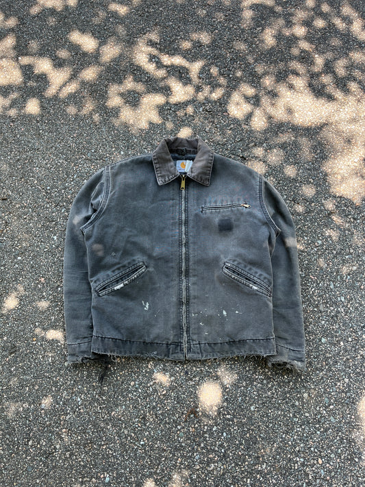 褪色黑色 Carhartt Detroit 夹克 - 小码