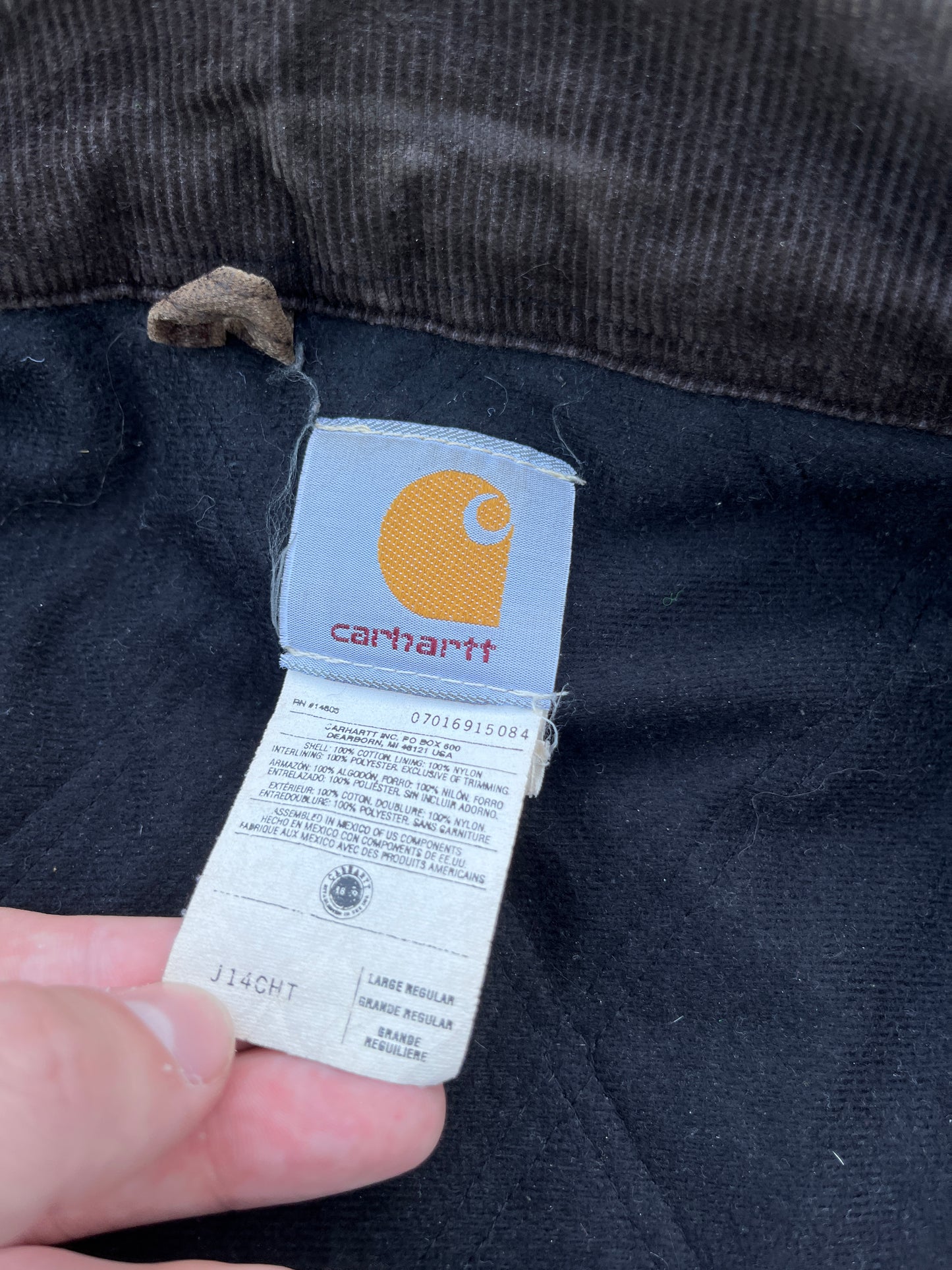 Faded Brown Carhartt Santa Fe Jacket - Large