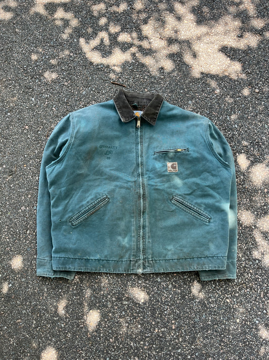 Faded Hunter Green Carhartt Detroit Jacket ~ Boxy L-XL