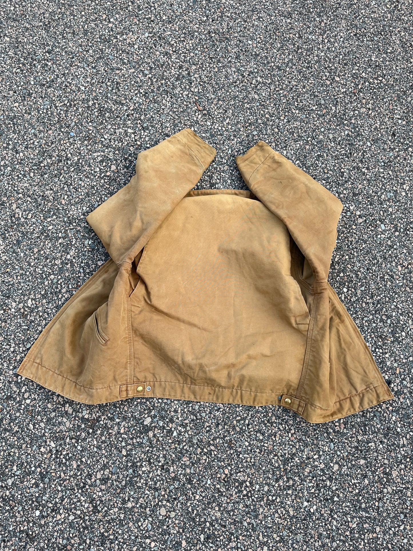 Faded Tan Carhartt Detroit Jacket - Medium