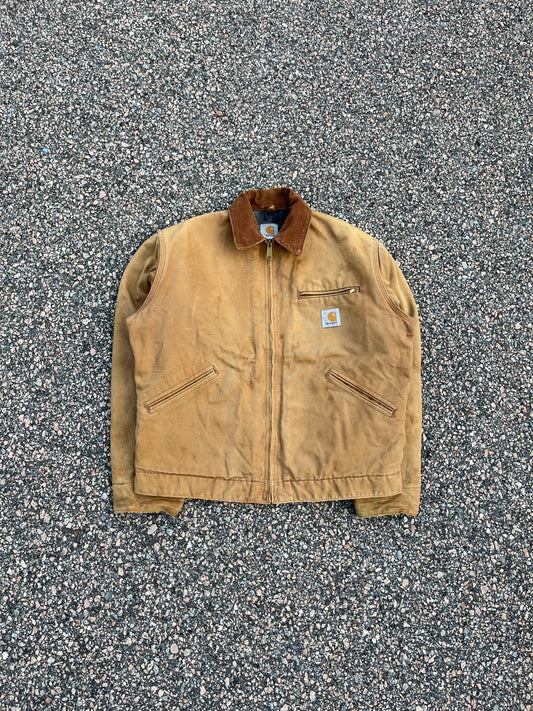 褪色棕褐色 Carhartt 底特律夹克 - 中号