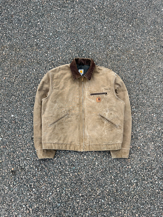 褪色棕色 Carhartt 底特律夹克 - 中号宽松款