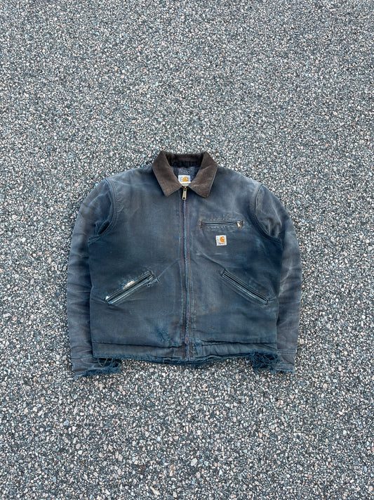 Faded Black Carhartt Detroit Jacket - Medium