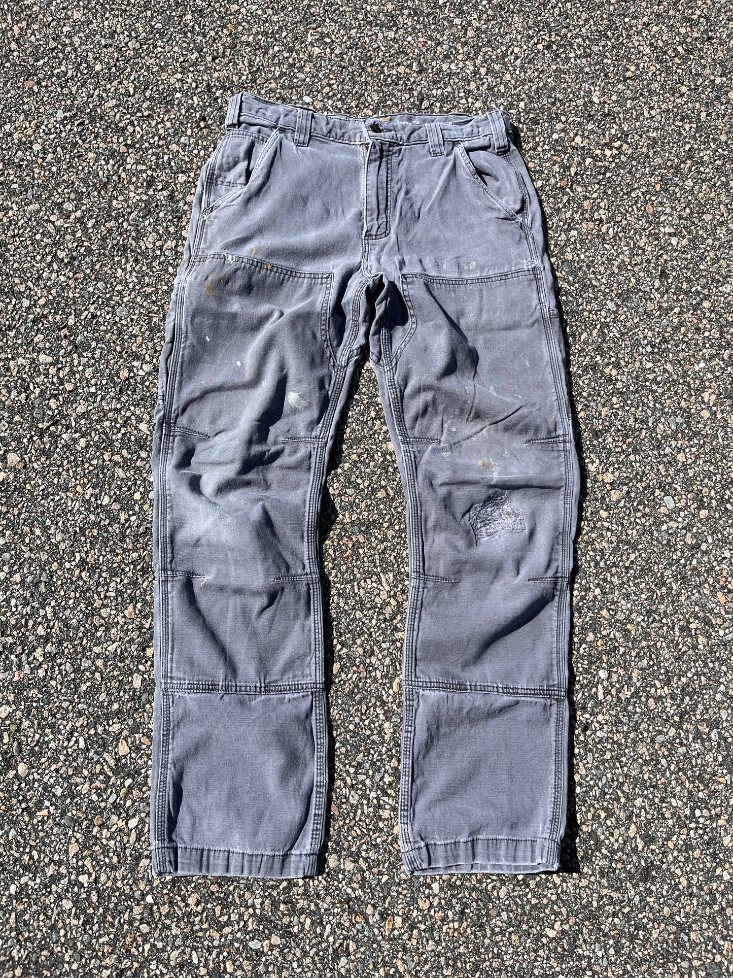 褪色水泥灰色 Carhartt 双膝裤 - 31 x 30