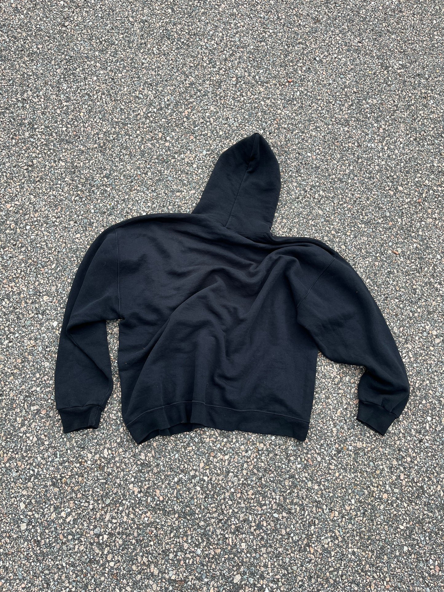 90’s Faded Black Russell Hoodie - Boxy XL
