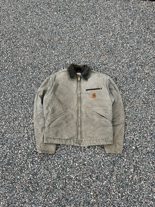 褪色沙漠沙色 Carhartt 底特律夹克 - 中号