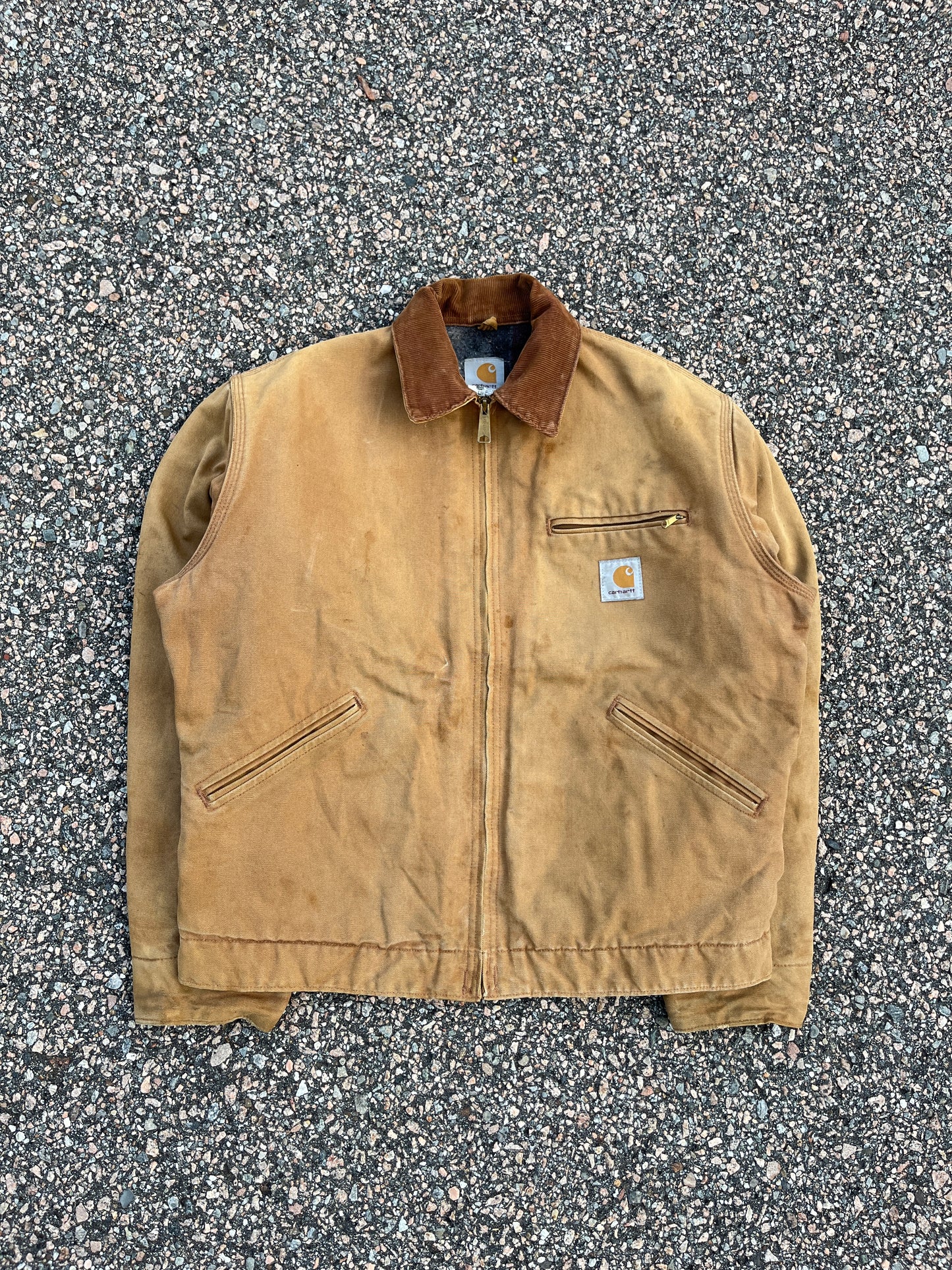 Faded Tan Carhartt Detroit Jacket - Medium