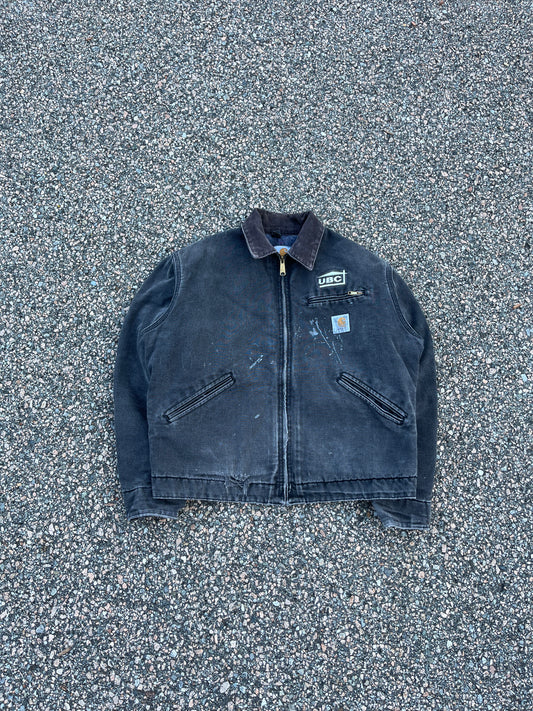 Faded Black Carhartt Detroit Jacket - Medium