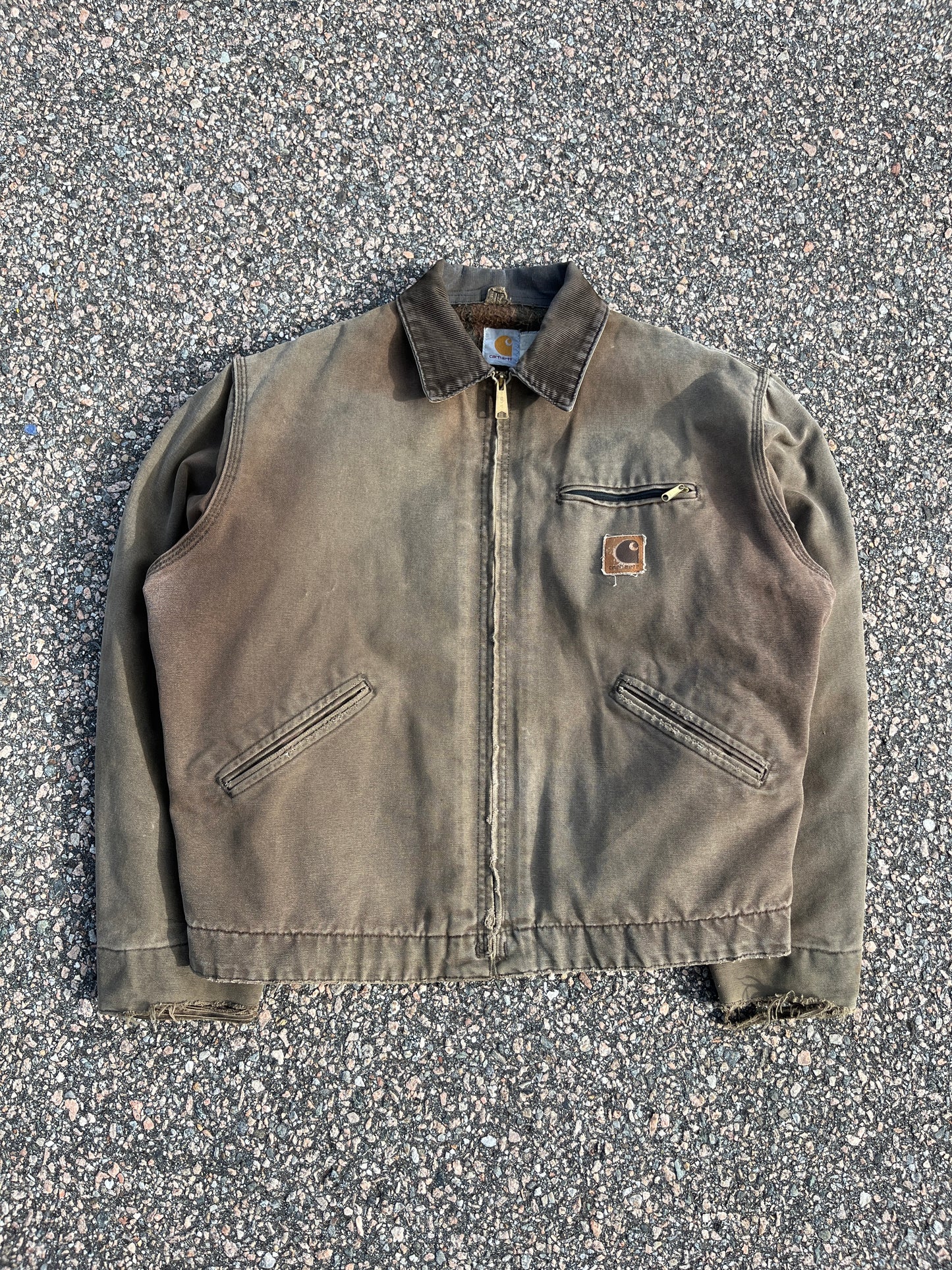 褪色 Carhartt 底特律夹克 - 中号宽松款