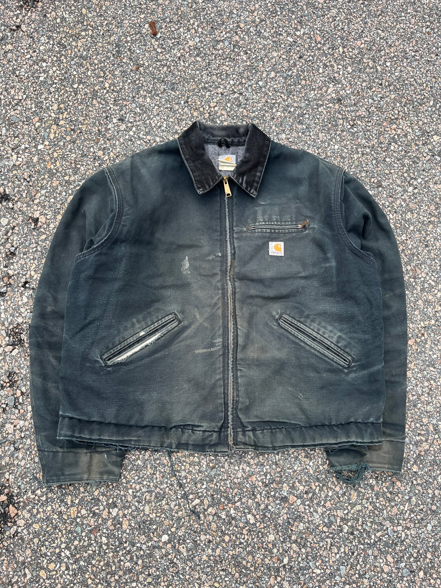 Faded Black Carhartt Detroit Jacket ~ XL